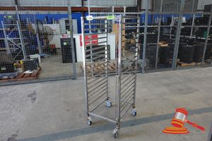 174 · 1 X GASTRONORM/BAKERY TROLLEY, STAINLESS STEEL, 18 TRAY, APPROX; 650MM W X 700MM D X 1.7M H