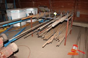 74 · STEEL PIPE RACK AND CONTENTS. RACK APPROX 1600 X 1200MM. ASSORTED STEEL PIPE DIAM 10-50MM, LENGTHS UPTO 3M