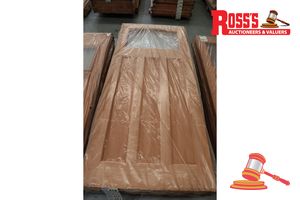 421 · TIMBER DOOR WITH PANEL (NO GLASS), CODE: ED 84, 2040 x 870 x 40mm