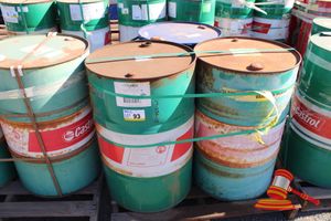 93 · 2X CASTROL HYSPIN AWS32 HYDRAULIC OIL 205L, 1X ENVIROTEMP FR3 FLUID FIRE RESISTANT DIELECTRIC COOLANT 206L