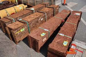 Catpillar Shaft, P/N; 7i-3647, Approx; 2.1m W X 300mm D X 380mm H, Crated