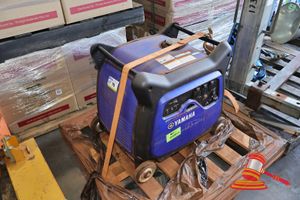 1 X YAMAHA PORTABLE GENERATOR, MODEL: EF6300ISE, SN:7CK-0311102, UNTESTED (SOME MARKS), APPROX; 600MM W X 490MM D X 710MM H, ON A PALLET (B2652387) (PO N/A, PLANT# 1010)