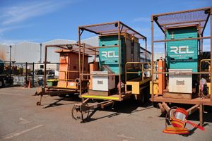 59 · 03/2015 MAN OX ENGINEERING TANDEM TRAILER WITH GENERATOR, CXT-PTA60 RING HITCH, TOW ATTACHMENT, REG NO - (UNLICENSED), VIN# 6T9T23WAIF0CX6006, 6 CYLINDER CUMMINS, C150D5 MODEL, DOM 2020, 150LVA-ESP (REL)