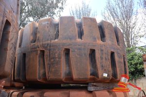 1 · 1 X EARTHMOVING TYRE, D-LUG, 65/65-57, SN: S2K0045583, APPROX 3.8M DIAMETER, (SOME MARKS)