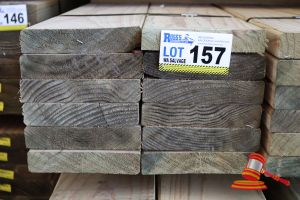 157 · 12x LENGTHS OF NON-STRUCTURAL, H4 TREATED PINE TIMBER, APPROX 170 x 35mm x 3.6m