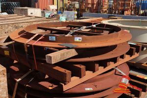 2x Guard, Counterweight Metso Overall Approx Dimensions 2270mml X 2270mm W X 620mm H, On A Pallet. ( S44#4974282500/8, Dr#1528 )