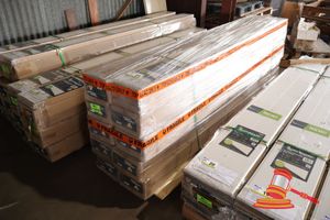 Perma Timber Quickboard Ceiling/Wall Lining - Castellated Profile. Pvc - Arctic White Finish. Easy Instal, Maintenance Free. Size 210 X 2700 X 21mm. 2 Boards Per Pack X 30 Packs (Approx 34.02m2). Unused. Note: Not Suitable For Use In Direct Sunlight Or Strong Reflective Light