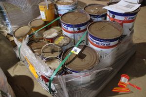 36 · APPROX 3X 20L INTERLINE 975P PART A, 3X 10L INTERLINE 975P PART B, 3X 5L INTERBOND 234 OUPC PART B, 1X 20L JOTUN 86 GREY PART A, AND SIKADUR PART A & B, NOTE - INSPECTION REQUIRED, SOME TINS MAYBE PART FULL (DN26-CC-06)