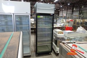 119 · 1 X APOLLO GLASS DOOR DISPLAY REFRIGERATOR, BLACK, MOBILE, 240V (PLUG), APPROX L7500 X W7200 X H2210MM, UNTESTED