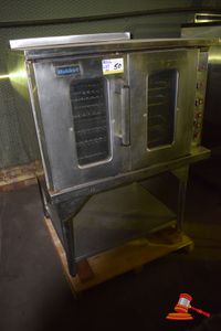 Waldorf Two Door Stainless Steel Commercial Convection Oven Mounted on Stainless Steel Stand