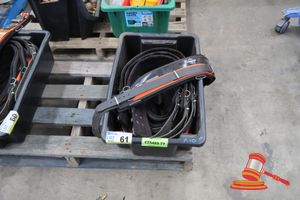 61 · 10 X BUCKAROO TRADESMAN BACK SUPPORT TOOL BELT, MODEL: TMSRC34, IN PLASTIC BIN (UNUSED)