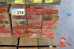 18x Lengths Of Non-Structural, H4 Treated Pine Timber, Approx 120 X 45mm X 3m