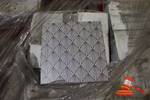 350 · PALLET OF KIM-CAMERON SILVER GREY STRUCTURED FLOOR TILES, 200 x 200 x 6.0mm, 57 BOXES, 79.80m2 TOTAL