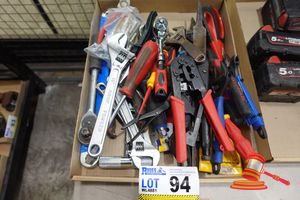 Varioushand Tools, Includes: Adjustable Wrench, Ratchet, Pliers, Cutters, Files, Screwdrivers, Various Others