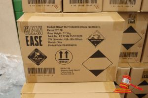 2x BOXES OF CLEAN EASY HEAVY DUTY DRAIN CLEANER, 1L PER BOTTLE, 20x BOTTLES TOTAL