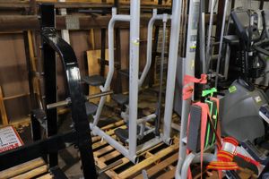 35 · TECHNO GYM ASSISTED CHIN UP MACHINE, INCOMPLETE, SOME MARKS, APPROX; 2.5M H X 800MM D X 600MM W
