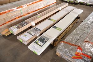 Perma Timber Quickboard Ceiling/Wall Lining - Convex 20 Profile. Pvc - Semi Gloss Antique White Finish. Easy Instal, Maintenance Free. Size 300 X 2700 X 10mm. 2 Boards Per Pack X 3 Packs (Approx 4.86m2). Unused. Note: Not Suitable For Use In Direct Sunlight Or Strong Reflective Light
