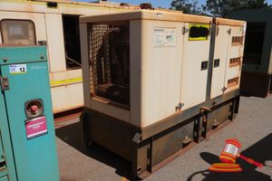7 · 1 X DIESEL GENERATOR, MODEL: WPSS-AU, 80 KVA, 415/240V, 3 PHASE, SN:SA00042/10, DIMENSIONS; 2.7 X 1.1 X 1.6M L, UNTESTED (SOME MARKS/RUST) (ASSET NO; 17R4183)