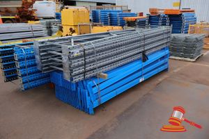 49 · Qty of APC Pallet Racking 8 @ 3600mm high x 840mm deep Galvanised Frames 54 @ 2858mm x 90mm Blue Beams