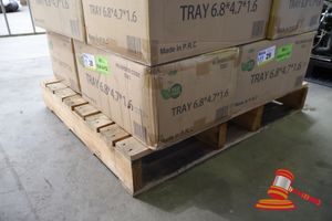 28 · APPROX 1000 X ECO FRESH DISPOSABLE FOOD TRAYS, RE-ORDER CODE 7001, IN A BOX, UNOPENED
