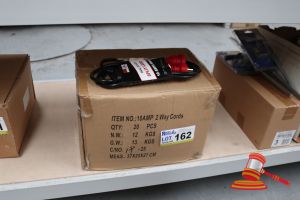 162 · BOX OF 10AMP 2-WAY CORDS, UNTESTED
