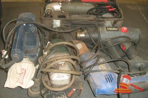 5 X Assorted Power Tools, Sander, Grinder, Sheers, Heat Gun Multi Tool