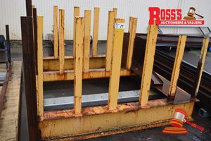 Steel Framed Steel Plate Stock Rack *Size: 1.7 Metres Long x 1.6 Metres Wide x 5 Bays