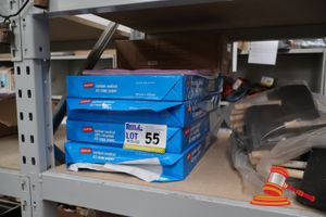55 · BUNDLE WITH 4x PACKS OF A3 COPY PAPER AND BOX OF PENCIL CASES
