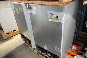 4 X HISENSE HRBF125, 125L TOTAL VOLUME APPROX; 480MM D X 500MM W X 760MM H, SOME MARKS, UNTESTED, ON A PALLET