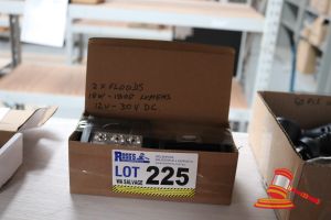 2x FLOODLIGHTS, 18W, 12V, UNTESTED