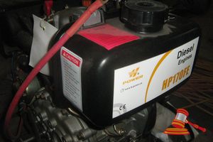 Kipor Single Cylinder Diesel Engine Electric/Pull Start, 2.5kw # Hp170fe (Unused)