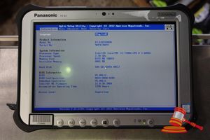 Panasonic Fz-G1 Toughpad, Intel Core I5 7300u 2.60ghz Cpu, 8gb Ram, 500gb Ssd / No Os, Heavy Screen Wear, 1390 Hours, Sn:9atsc70097 / An:Itt25652, Untested ( No Charger / Some Marks)
