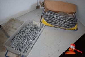 Lot of Unused Carton of Bremick Type 17 Timber Roofing Screws Size 14-10x75 & Carton of Bremick M12 x 300mm Galvanised Blots & Nuts