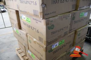 Approx 1000 X Eco Fresh Disposable Food Trays, Re-Order Code 7001, In A Box, Unopened
