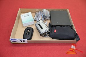 16 · 1 X CAMCORDER, GENIUS DV51, 1 X HAND ROLLER SMOOTH 180 GRAMS, 1 X SPORTS WATCH, 1 X JISULIFE PORTABLE FAN, 1 X C.A SEYDEL SOHNE HARMONICA, 2 x WHOOP FITNESS BAND, 1 x ASTRO DREAMTECH AMP