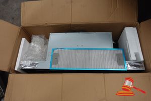141 · EURO RANGEHOOD, MODEL# ER90UMBG-DAMAGED, SHATTERED GLASS- UNTESTED - NO WARRANTY/ RETURN / DAMAGED/ CREDIT RETURN, AS IS - INSPECTION RECOMMENDED