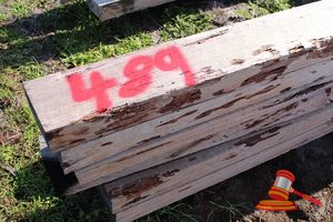 489 · JARRAH GARDEN SLEEPERS, 40 LINEAL M, 200 X 100, 7 LINEAL M, 200 X 70