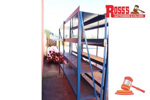 396 · STEEL SHELVING UNIT, APPROX 2015 x 1760 x 475mm
