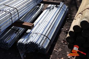 Approx 100 X 1.8m Galvanized Steel Posts, Some Marks