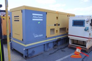 73 · 1 X ATLAS COPCO GENERATOR, MODEL: QAS 500, YELLOW/GREY (UNTESTED)HOURS UNSIGHTED (101032210, PO 81953729/10, PLANT# 1000)