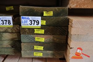 379 · 6x LENGTHS OF NON-STRUCTURAL, H4 TREATED PINE TIMBER, APPROX 240 x 45mm x 2.4m