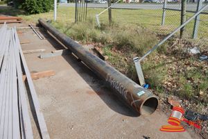 14 · 1 X STEEL PIPE,APPROX 12000MM, 290MM INNER DIAMETER x 17.48mm WALL HEAT NO 24P717, SPFA (SOME SURFACE RUST) (PLANT# 1000)