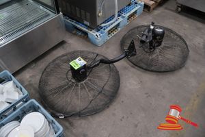 45 · 2 X BRISTXL INDUSTRIAL FAN, 750MM WALL FAN, MODEL: FA-B42755, POWER: 280W, RPM: 1350RPM, UNTESTED, SOME MARKS