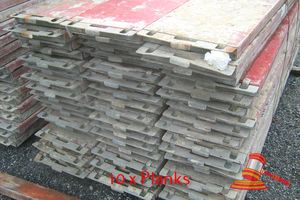 10 x FIBRE GLASS SCAFFOLD PLANKS @ 1800 x 390 EACH