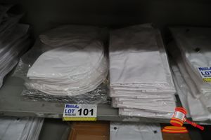 Bundle Of Chefs Uniforms Including: 2x Checkered Chefs Pants, Size: Xl, White Aprons And White Chefs Hats
