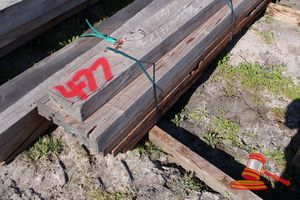 477 · BUNDLE OF 10 X JARRAH SLEEPERS, 4 @ 2.3 M LONG, 200 X 100 & 6 @ 2.1 M LONG, 200 X 50