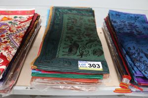 303 · BUNDLE OF COLOURFUL DESI PATCH CUSHION COVERS, 60 x 60cms