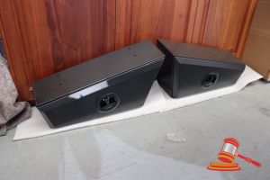 361 · PAIR OF TAPERED UNDER TRAY TOOL BOXES, 650mm R&L, ALUMINIUM MATTE BLACK