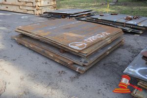 25 · PACK OF MC3 CHROMATE STEEL SHEETS APPROX 2200mm W x 2900mm L, AND ARIOUS THICKNESS'S CONSISTING OF 18mm, 16mm, 22mm, 25mm, 12mm AND 18mm WITH APPROX WEIGHT 13.2 TONNE