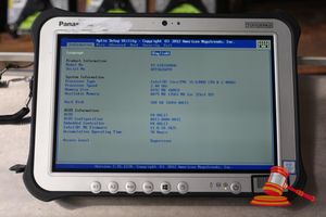 Panasonic Fz-G1 Toughpad, Intel Core I5 6300u 2.40ghz Cpu, 8gb Ram, 500gb Ssd / No Os, 70 Hours, Sn:8ftsa26099 / An:Itt23754, Untested ( No Charger / Some Marks)